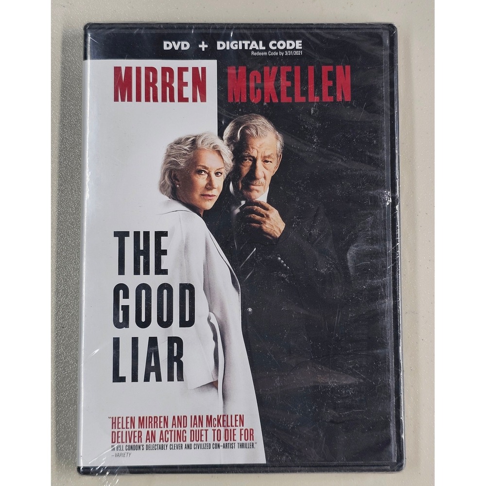 The Good Liar DVD Helen Mirren Ian McKellen New Sealed Mystery Thriller Movie